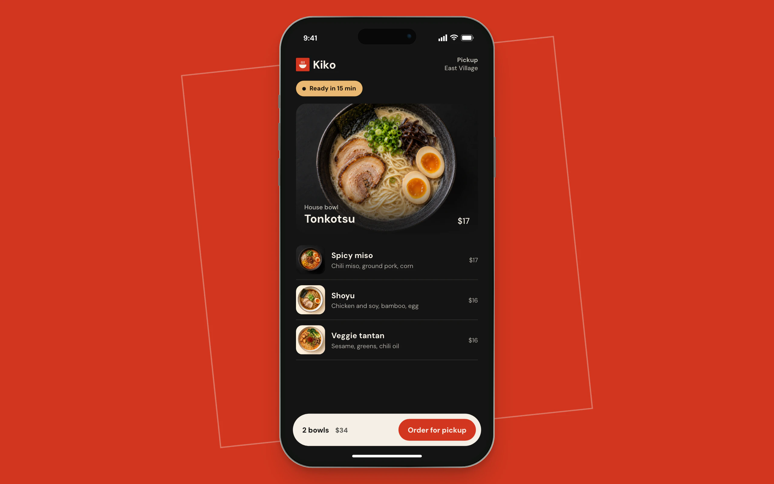 Ramen ordering